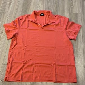 Pink salmon Calvin clean polo shirt